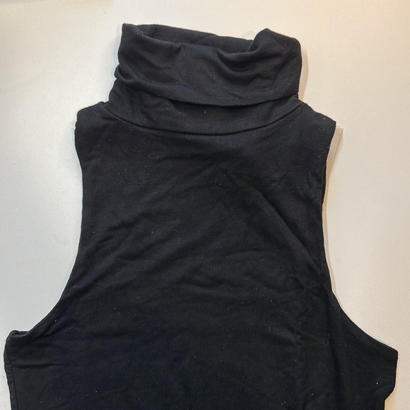 RE ONA WOMEN'S TURLENECK SLEEVELESS BODYSUIT BLACK - Picture 4 of 7